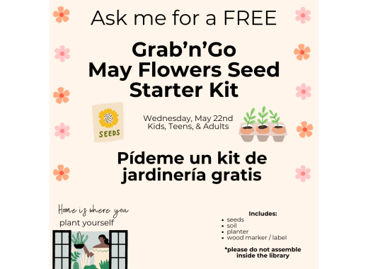 May Flowers seed starter kit available wednesday may 22nd